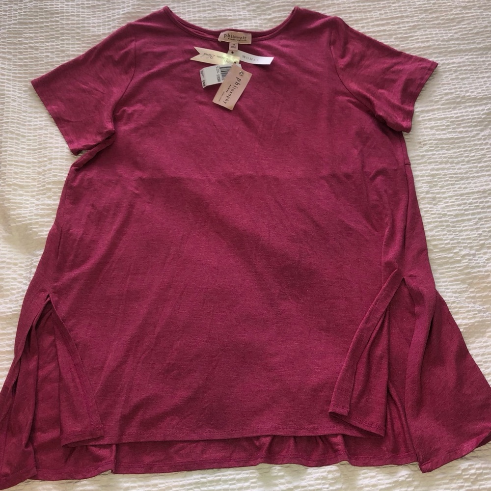 Philosophy Dress NWT pink color size XL 22”inches armpit to armpit 30” length - Picture 4 of 7